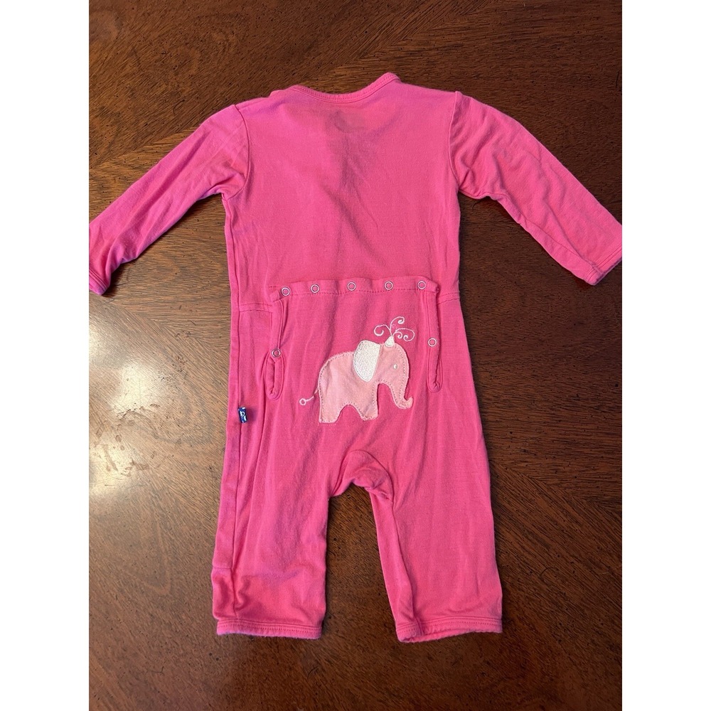 Baby Girl Clothes Kickee Pants 0-3 Month Pink Elephant‎ Outfit